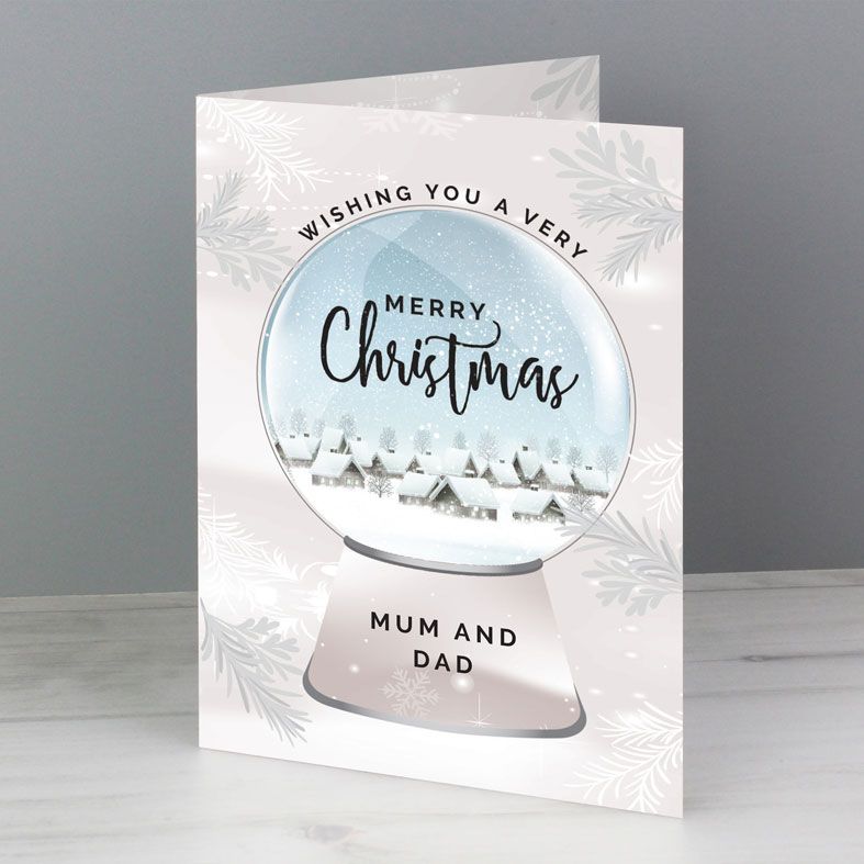 Snow Globe Personalised Christmas Card | PhotoFairytales