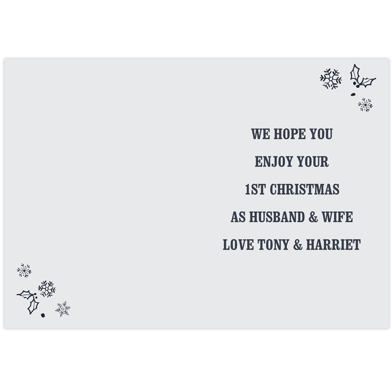 Christmas Frost Personalised Christmas Card | PhotoFairytales