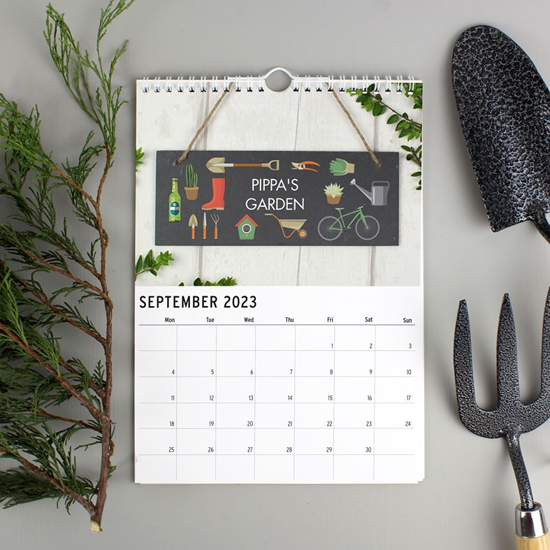 Personalised Gardening Calendar | A4 ring bound, start on any month of the year, great gift idea for a keen gardener, from PhotoFairytales