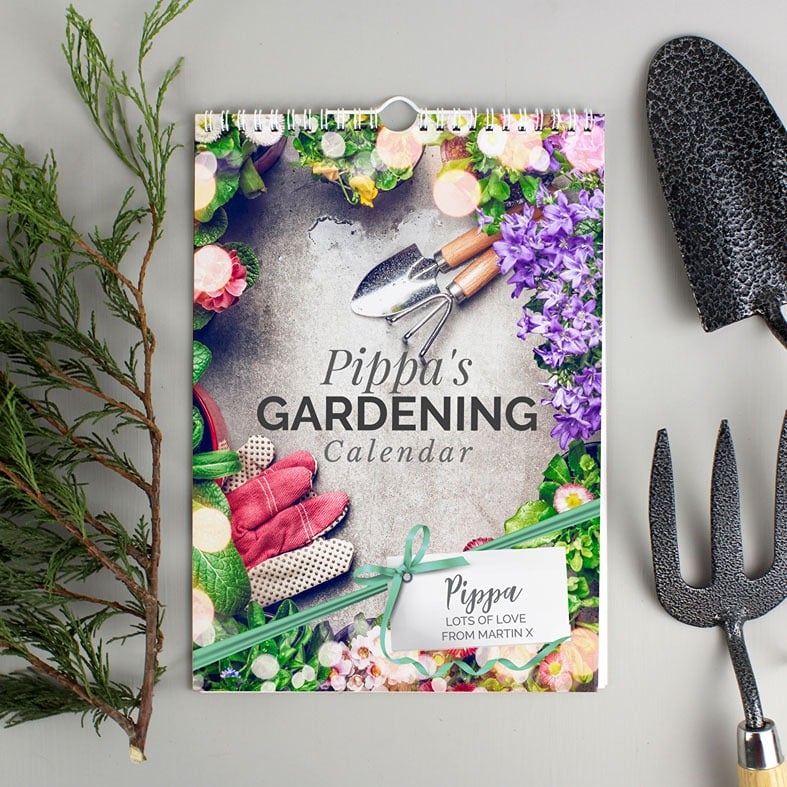 Personalised Gardening Calendar | A4 ring bound, start on any month of the year, great gift idea for a keen gardener, from PhotoFairytales