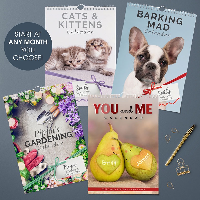 Personalised Calendars | A4 size, various designs, from PhotoFairytales