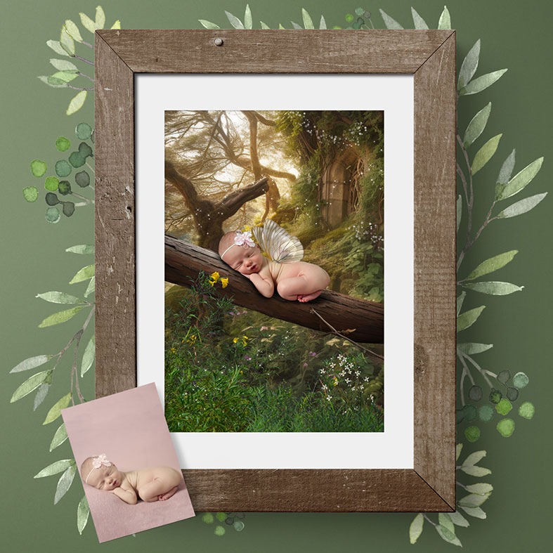 Fairytale Fantasy Photo Portraits | personalised fairy baby photo gift | from PhotoFairytales