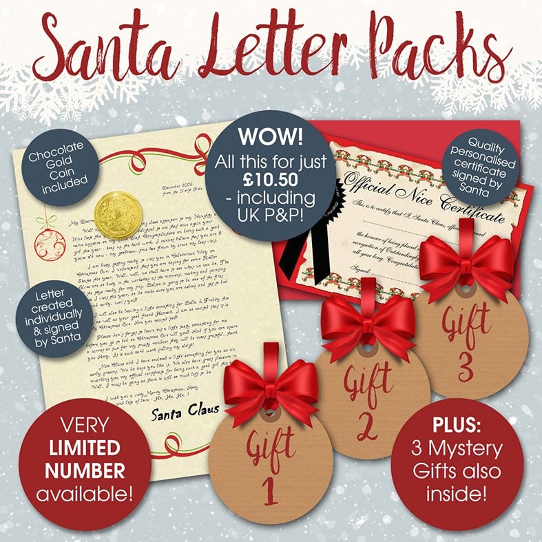 Limited edition Personalised Santa Letters and Telegrams | individually created, including extra gifts, superb quality and fantastic value with brilliant customer feedback. PhotoFairytales