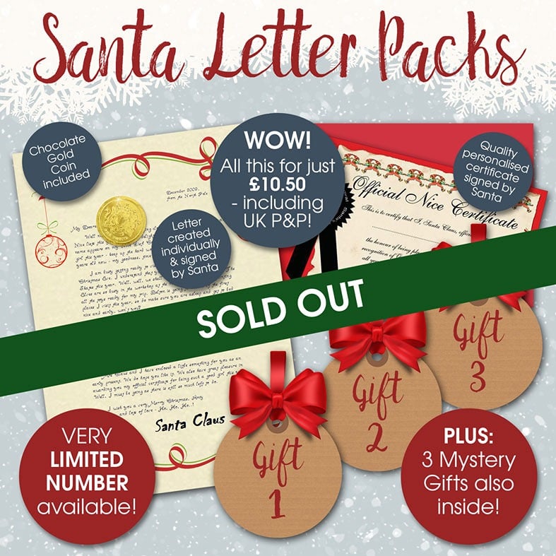 Limited edition Personalised Santa Letters and Telegrams | individually created, including extra gifts, superb quality and fantastic value with brilliant customer feedback. PhotoFairytales