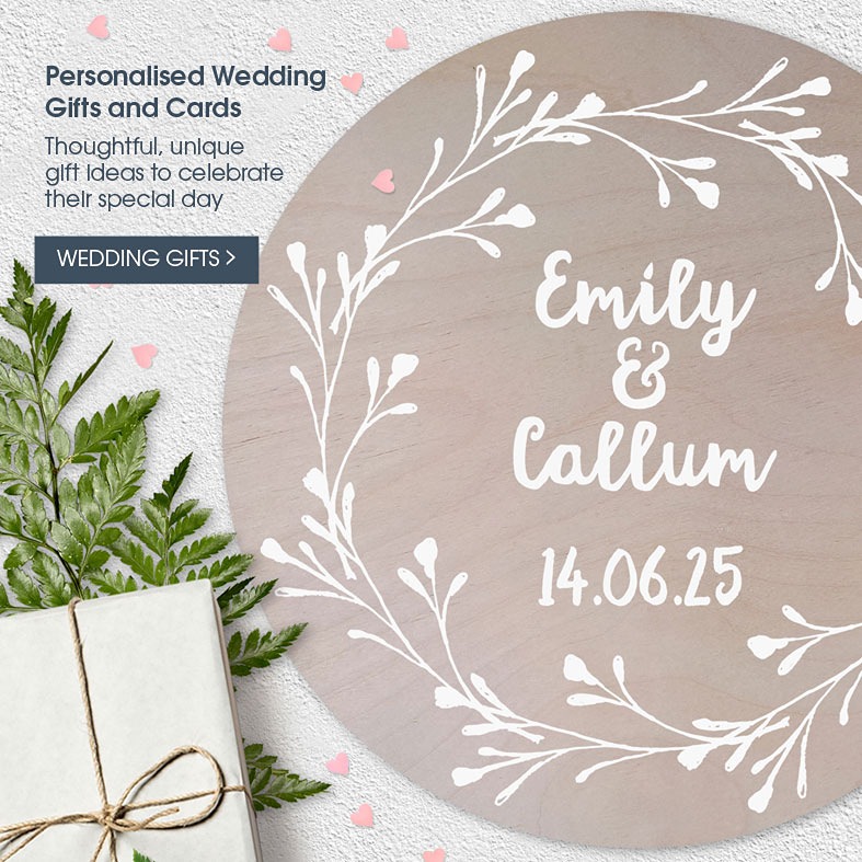 Personalised Wedding Gifts and Cards