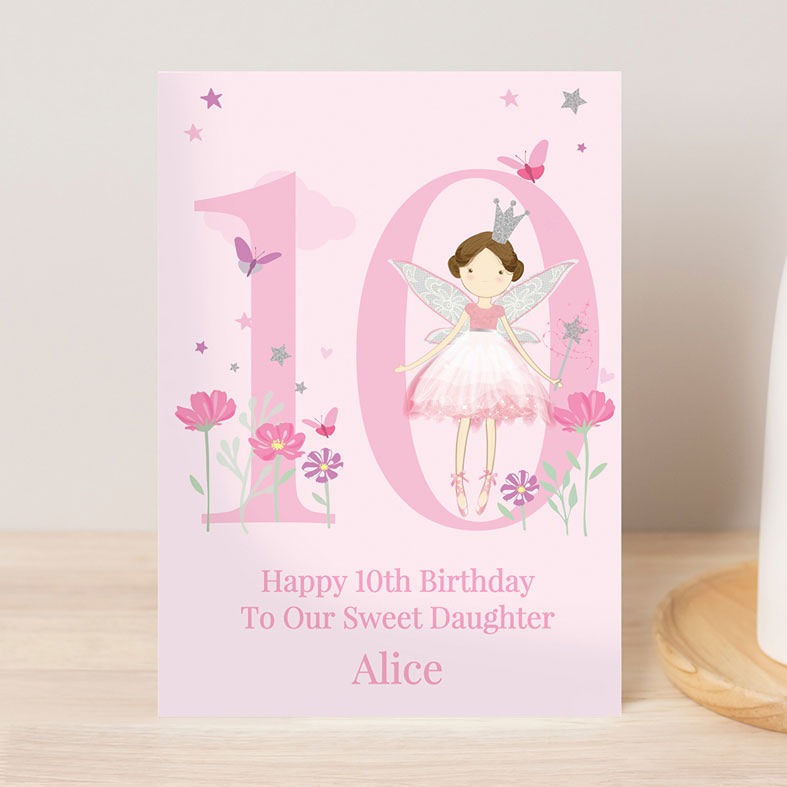 Fairy Princess personalised greeting card