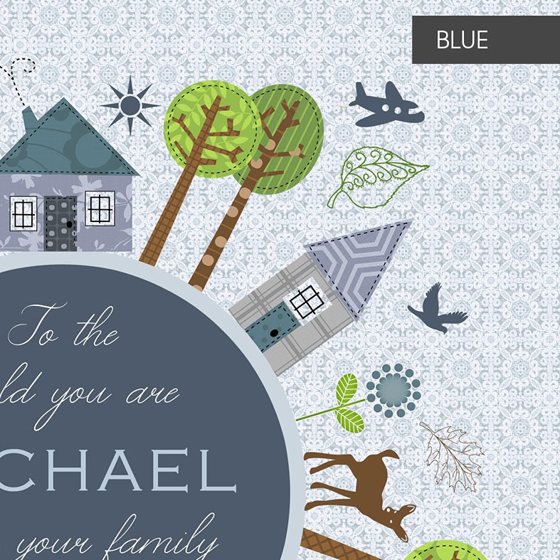 You Mean the World Personalised Print | bespoke art print, PhotoFairytales