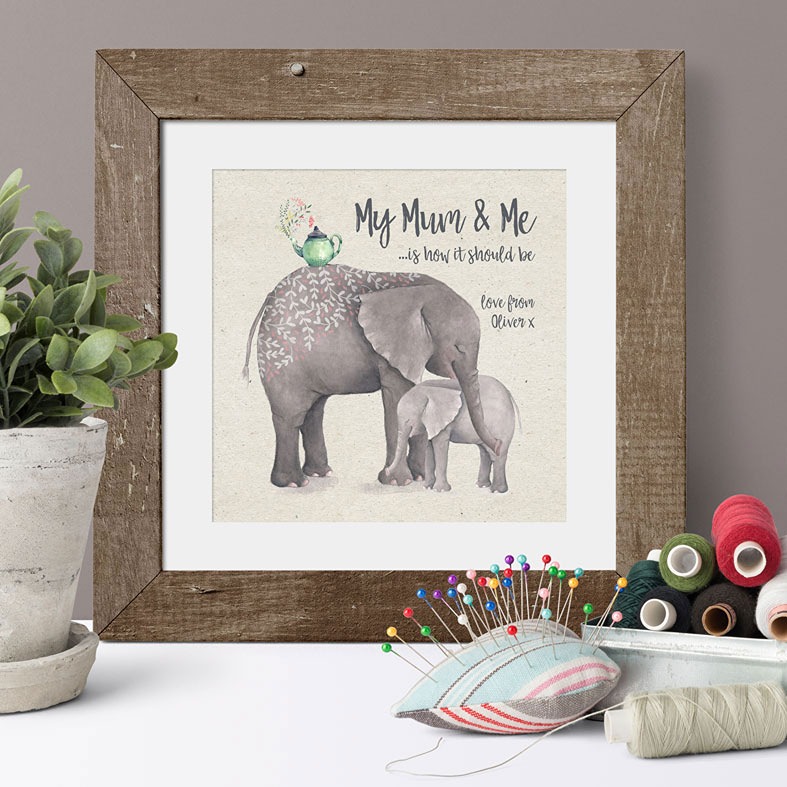 Personalised Print for Mum | Mummy and Me, Custom Canvas and Art Print for Her, PhotoFairytales #mothersdaygift