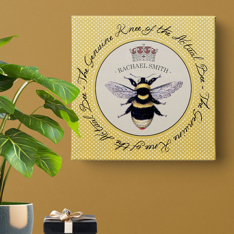 Bee's Knees Personalised Print | Personalised Canvas and Art Prints, PhotoFairytales