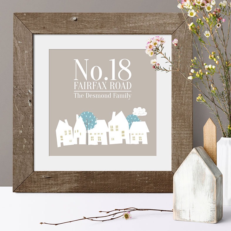 Personalised Family Address Print | Personalised Family Housewarming Gift, Custom Canvas and Art Print, PhotoFairytales