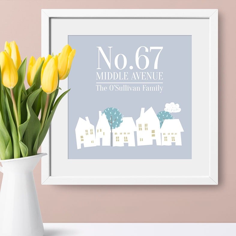 Personalised Family Address Print | Personalised Family Housewarming Gift, Custom Canvas and Art Print, PhotoFairytales