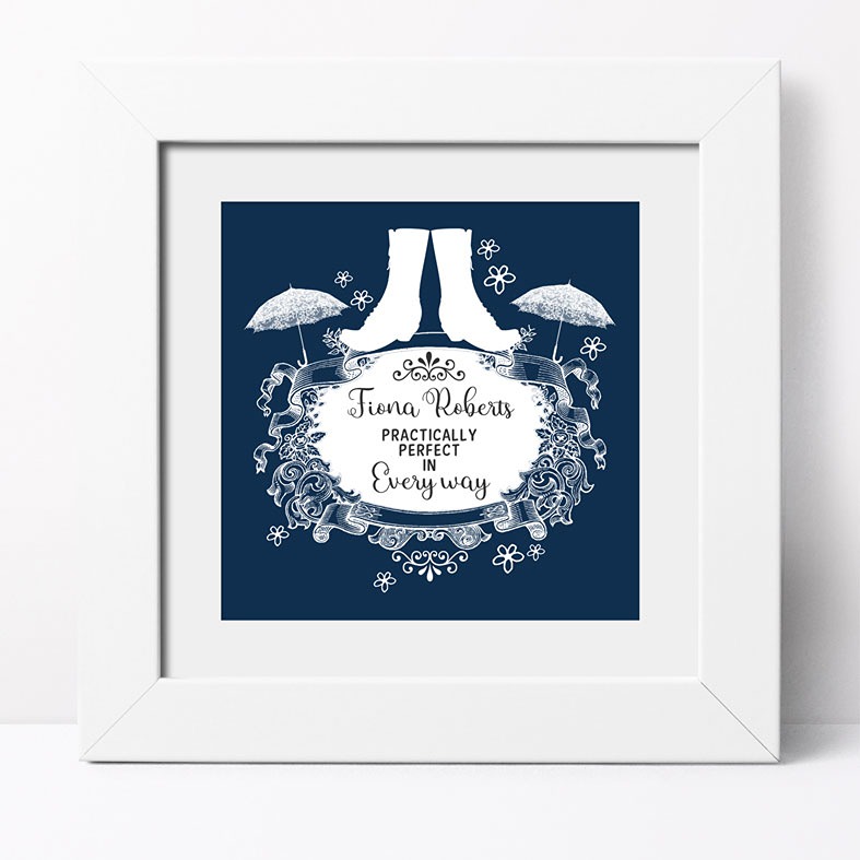 Practically Perfect Personalised Print | Custom Canvas and Art Prints for Her, PhotoFairytales
