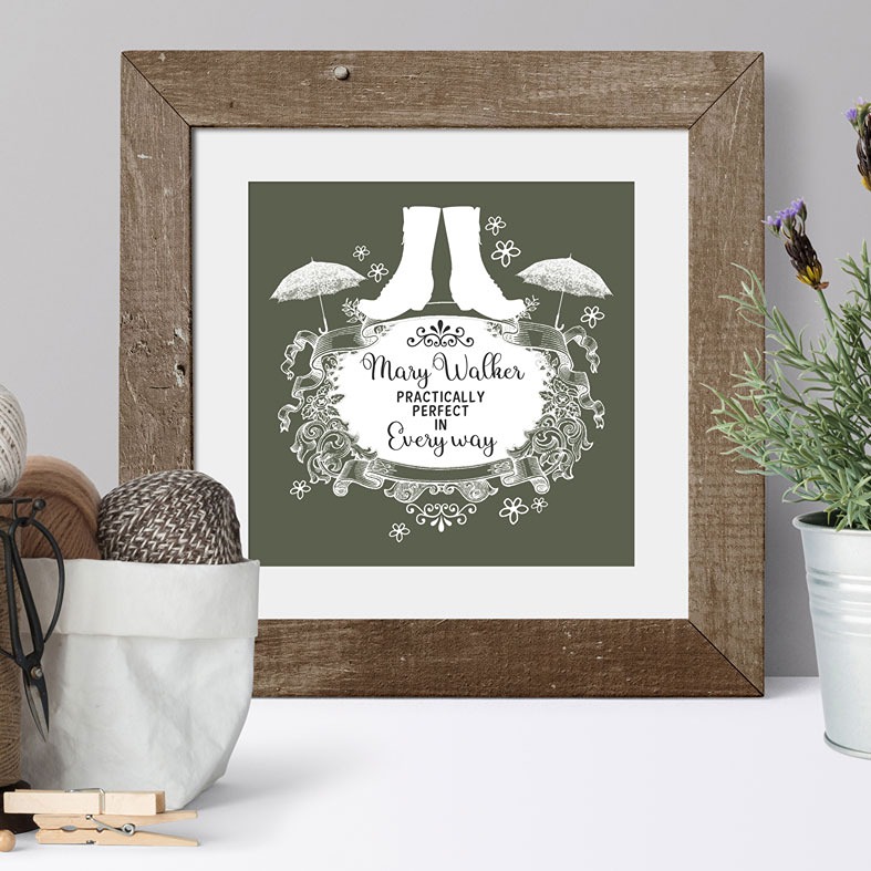 Practically Perfect Personalised Print | Personalised Gift for Best Friend, PhotoFairytales