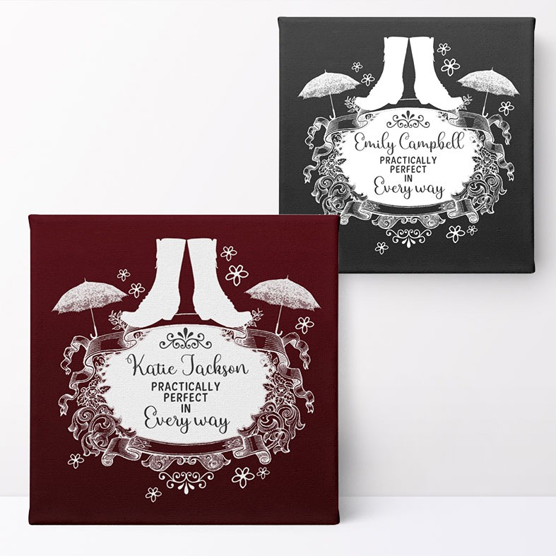 Practically Perfect Personalised Print | Custom Canvas and Art Prints for Her, PhotoFairytales