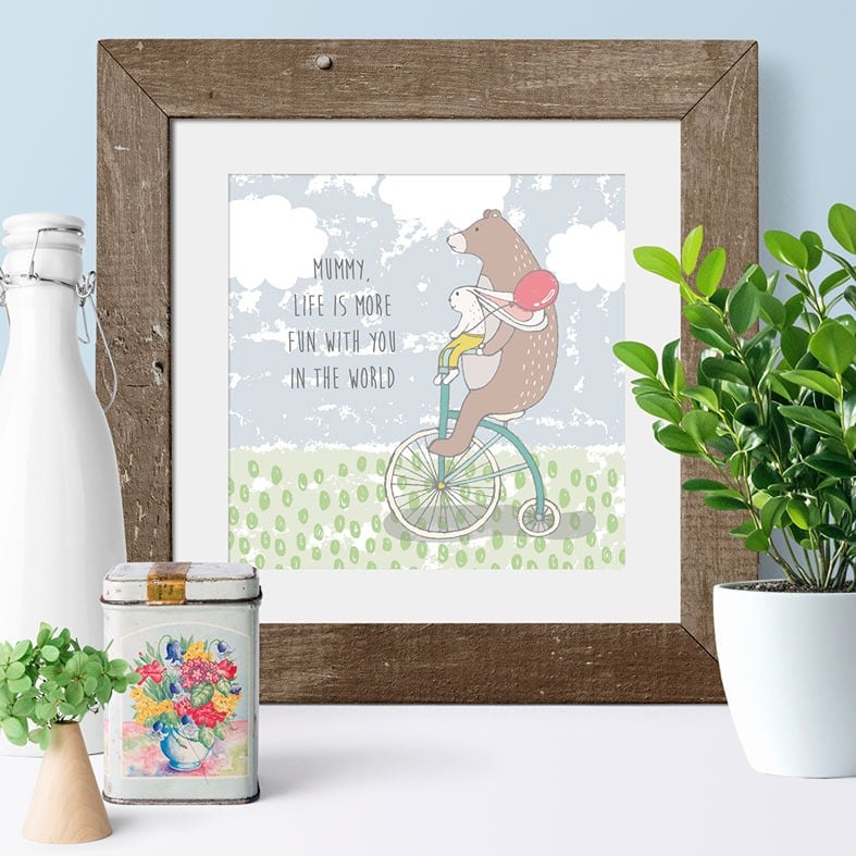Life is More Fun With You Personalised Print | Romantic Custom Canvas and Art Prints for Valentine, Wedding or Anniversary Gift, PhotoFairytales