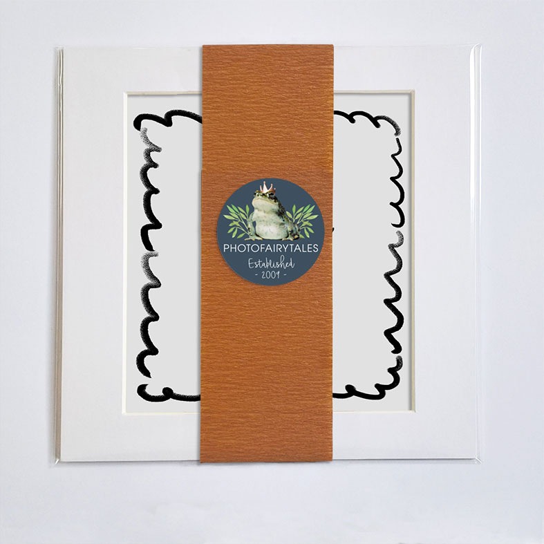 Brushstrokes personalised print featuring a decorative bow, with custom names and date â€“ romantic gift idea for a wedding, Valentine's Day or anniversary