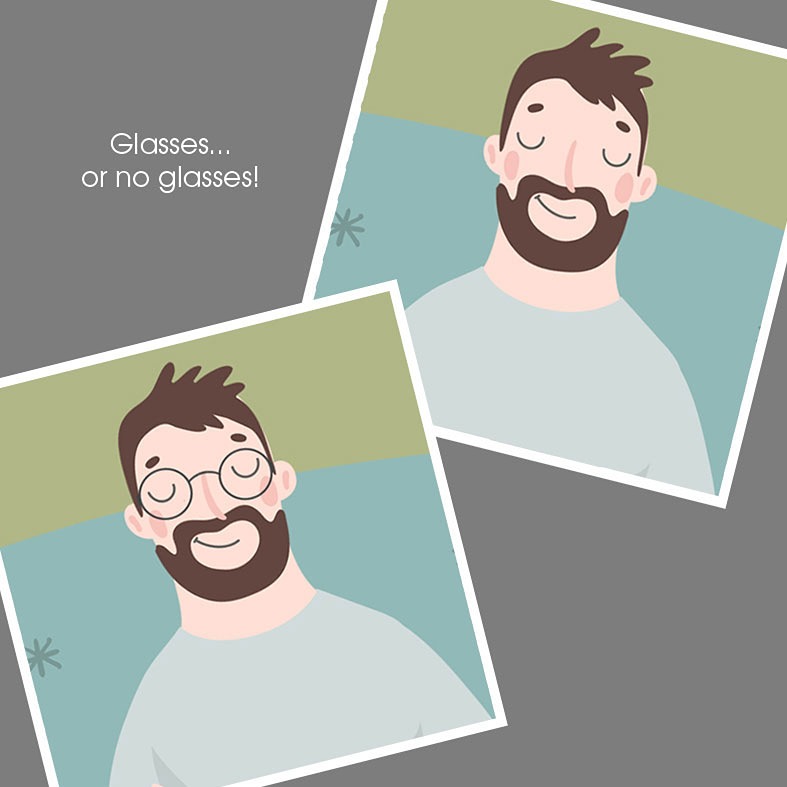 Personalised 'Coolest Bloke' Print | Customise hair, skin tone, name, wording & location. Unique gift for him.