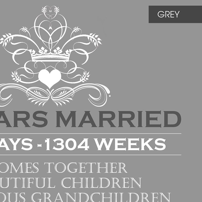 Our Anniversary personalised print with coupleâ€™s names and custom details â€“ romantic wedding or anniversary gift.