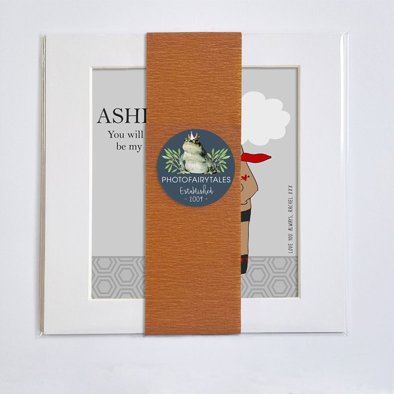 Superbear Personalised Print | Custom Canvas and Art Prints for Him PhotoFairytales #fathersdaygift
