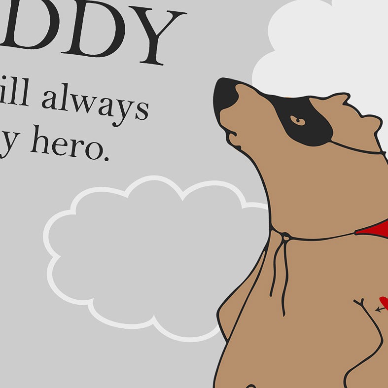 Superbear Personalised Print | Custom Canvas and Art Prints for Him PhotoFairytales #fathersdaygift