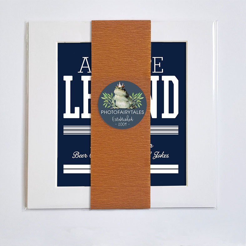 Absolute Legend personalised print â€“ bold vintage typography, great gift for husband, dad, or friend