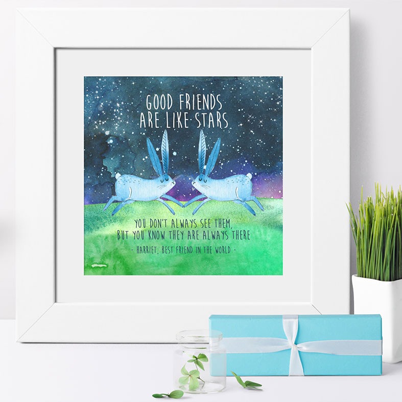 Good Friends Personalised Print | Personalised Gift for Best Friend, PhotoFairytales