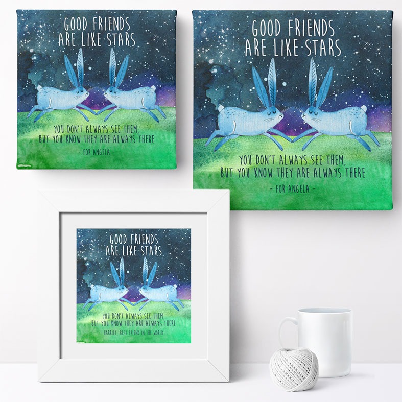 Good Friends Personalised Print | Personalised Gift for Best Friend, PhotoFairytales
