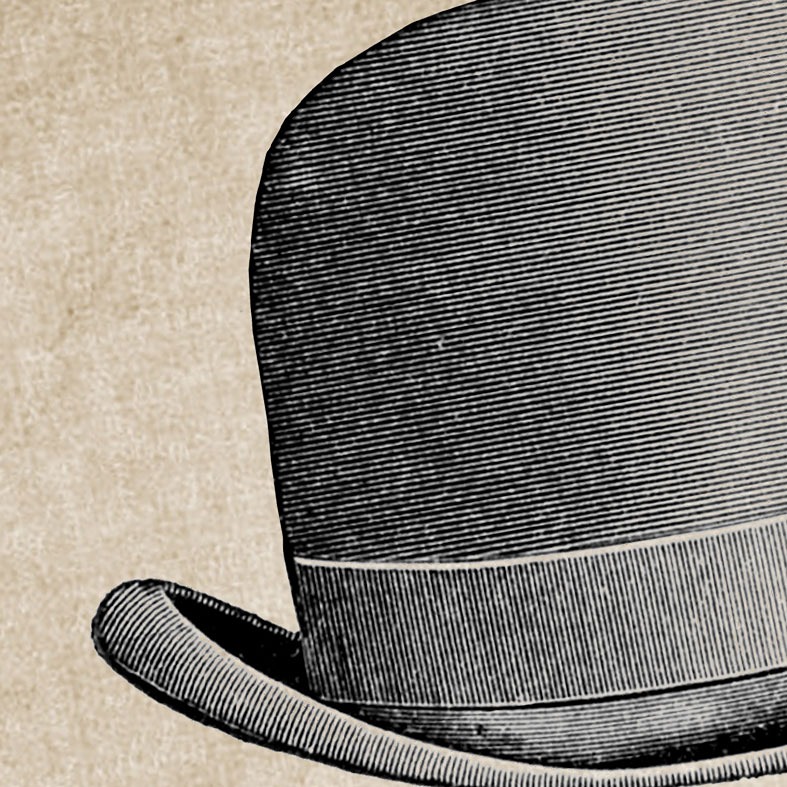 Gentleman's Hat Personalised Print | Personalised Canvas and Art Prints for Him, PhotoFairytales