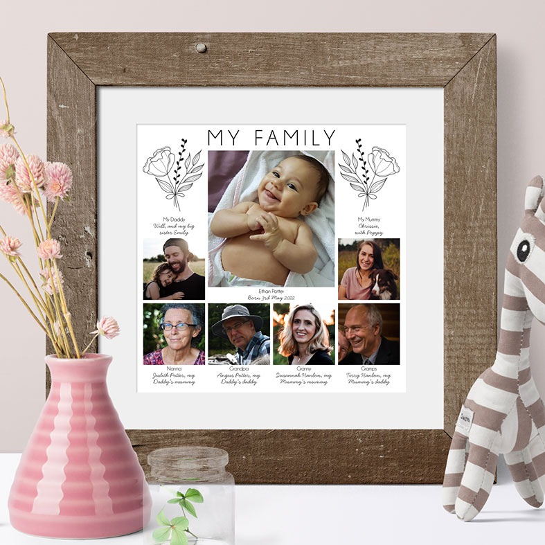 Personalised Christening Baby Card | PhotoFairytales