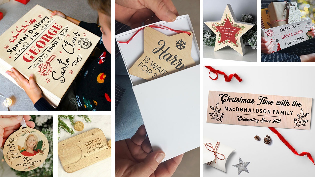 Personalised Wooden Christmas Gifts | Personalised Decorations, Christmas Eve Boxes, and festive Wooden Keepsakes