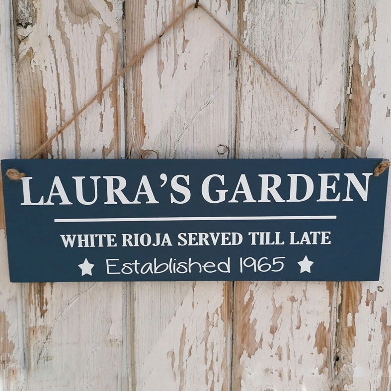 Personalised Wooden Gifts, Signs and Plaques | handmade to order, range of designs and colours, free UK delivery