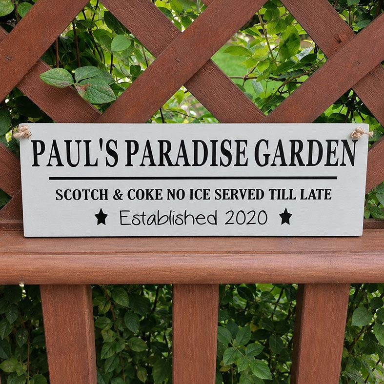 Handmade Outdoor Wooden Signs and Plaques | any wording, bespoke exterior wood garden house signs and plaques