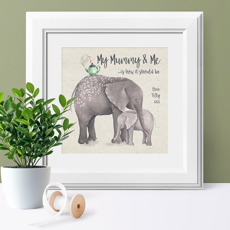 Personalised Print for Mum | Mummy and Me, Custom Canvas and Art Print for Her, PhotoFairytales #mothersdaygift