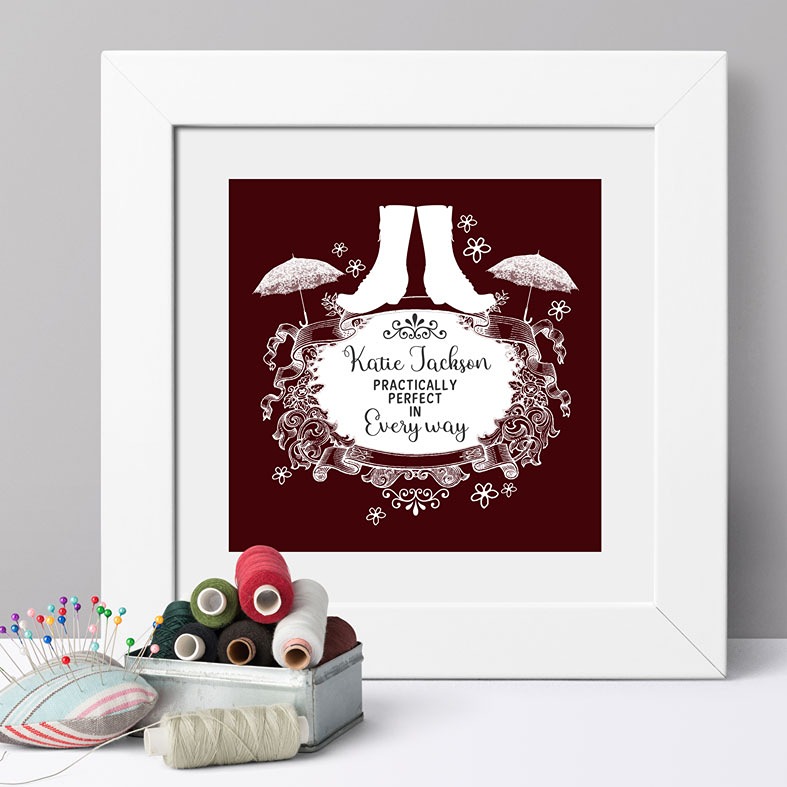 Practically Perfect Personalised Print | Custom Canvas and Art Prints for Her, PhotoFairytales