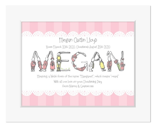 Bunny Rabbit meaning of name personalised christening gift