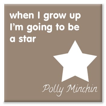 Star personalised canvas print
