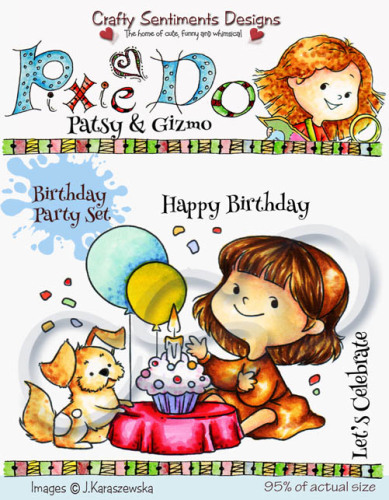 Birthday Party A7 stamp set