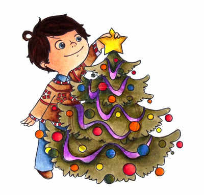 Dressing the Christmas Tree  