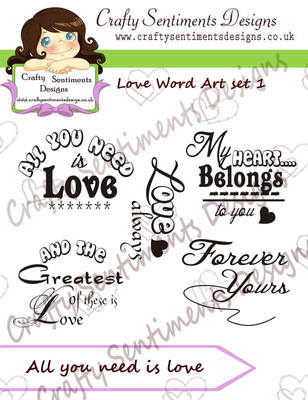 Love Word Art Set 1