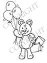Boo Bear with balloons