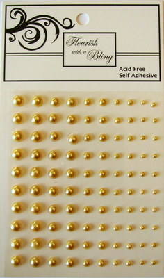 Adhesive Pearls 100 Pack Latte 