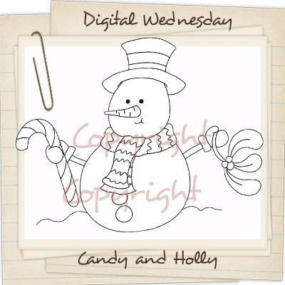 Snowman - Candy and Holly
