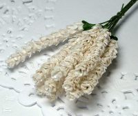 10 STEM  HEATHER FLOWERS (White)