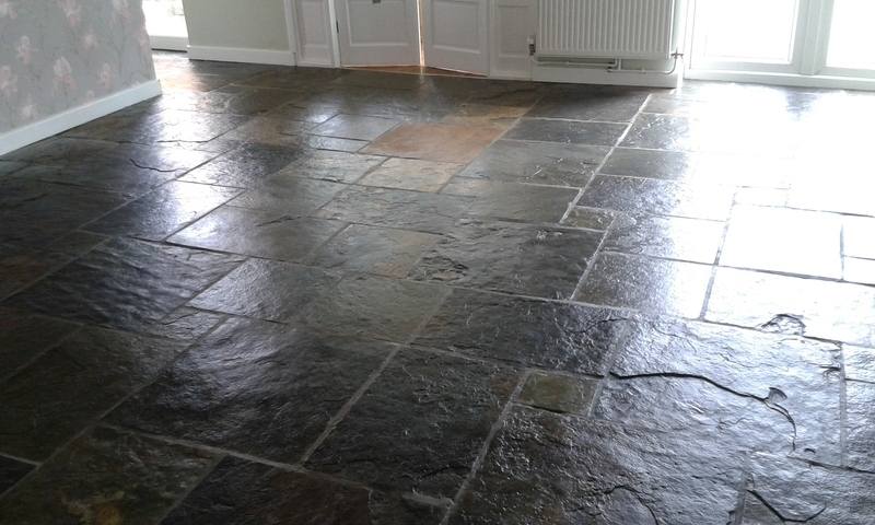 slate floor sealed-swanseacarpetcleaning.co.uk