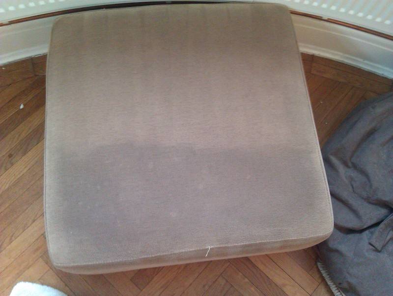 another half cleaned cushion-www.swanseacarpetcleaning.co.uk
