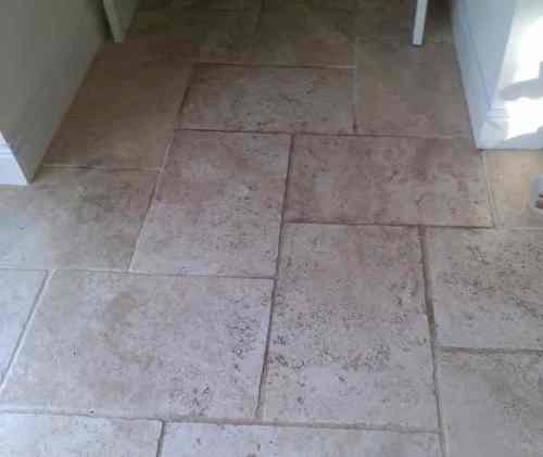 Limestone floor Before