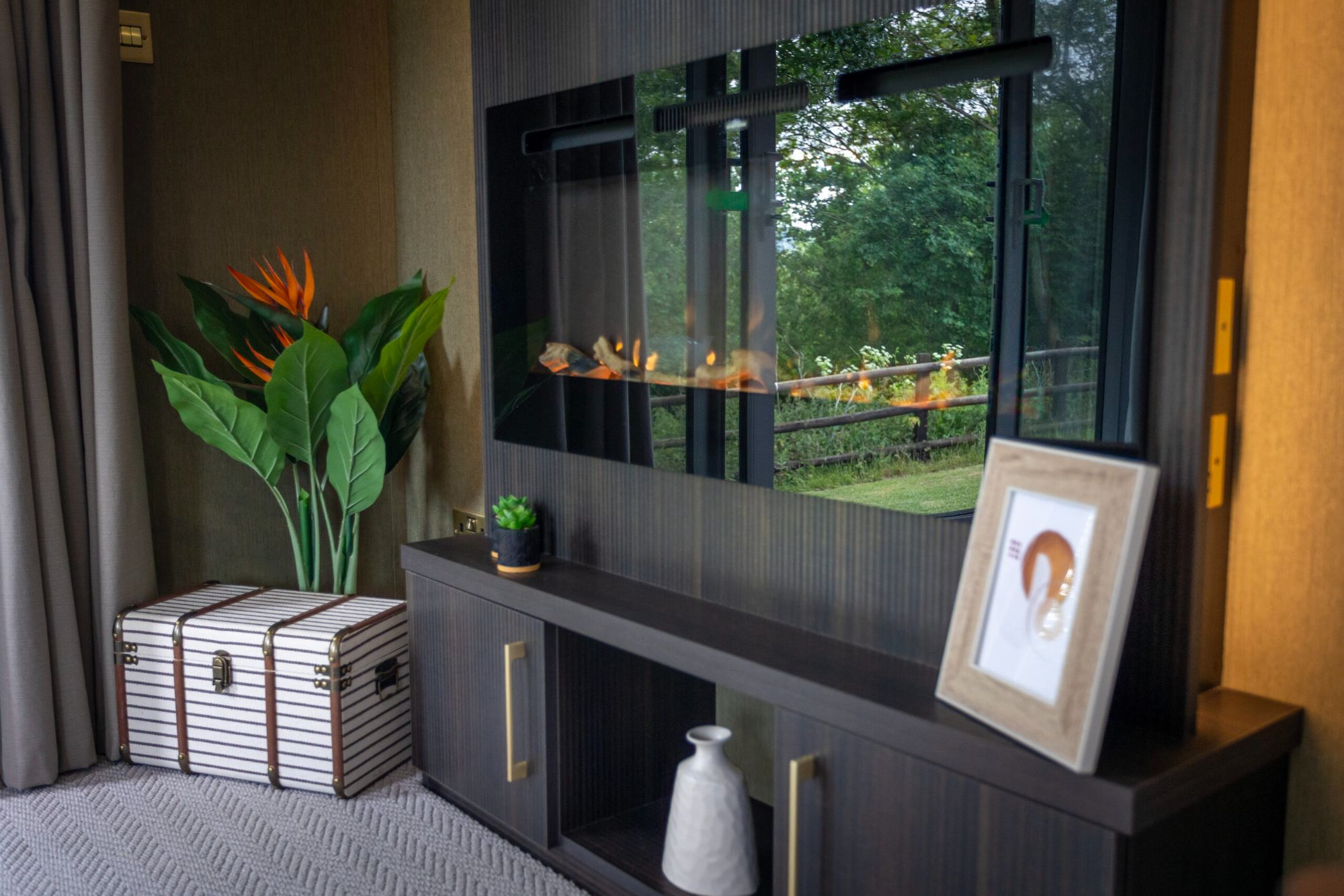 2026 Beverley Olive Lodge Fireplace