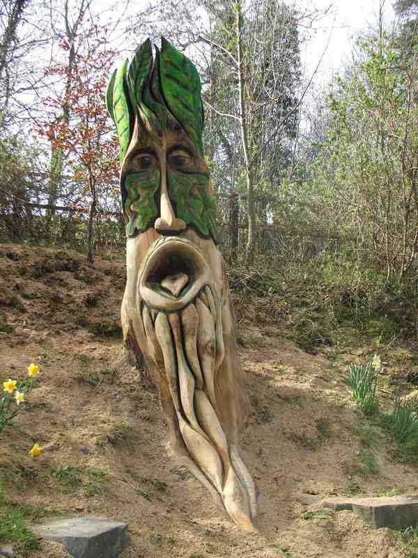 Sculpture Green Man After