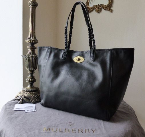 Mulberry Medium Dorset Tote in Black Smooth Touch Nappa Leather - SOLD
