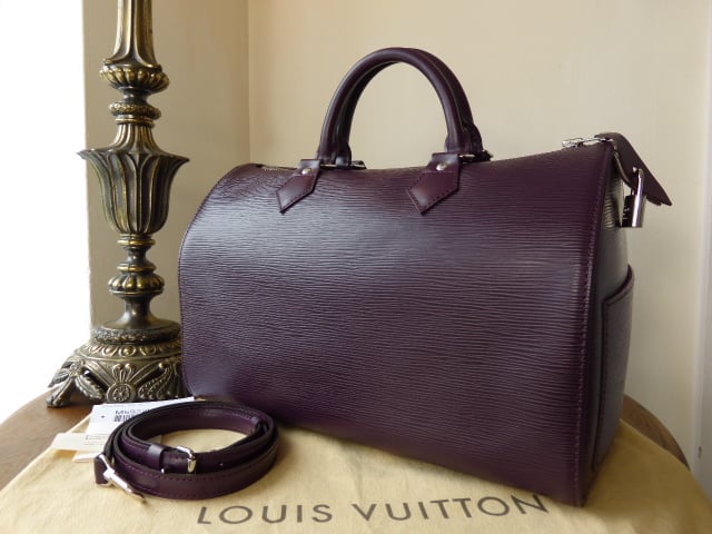 Louis Vuitton Speedy 30 with Strap in Epi Cassis- SOLD